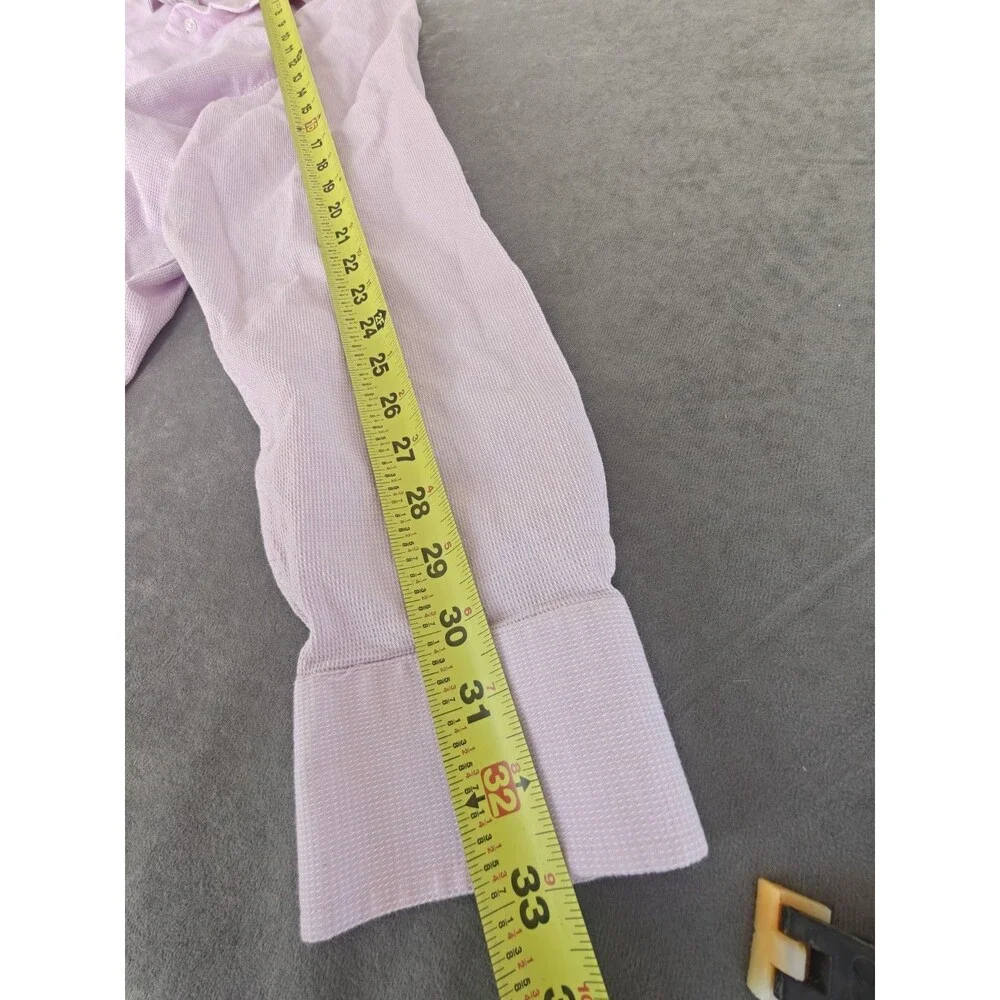 Banana Republic Slim Fit Dress Shirt Mens XXL Pink Textured Button Front
